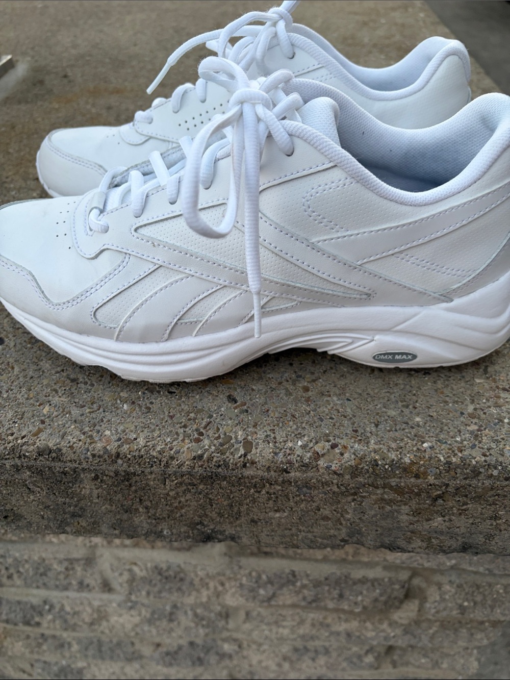 Reebok White Women's DMX MAX walking sneaker